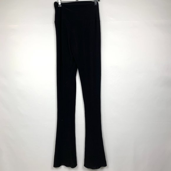 Norma Kamali Spat Flare Split Legging Pants Black XS - Picture 8 of 12